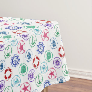 Colourful Nautical Pattern Tablecloth