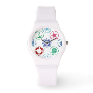 Colourful Nautical Pattern Watch