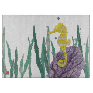 Colourful, Nautical, Seahorse Cutting Board