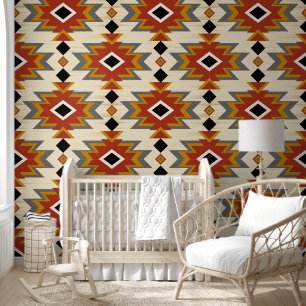 Colourful Navajo Design Pattern  Wallpaper