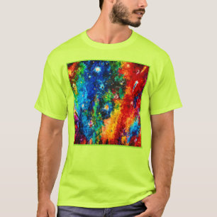 Colourful Nebula and Stars art T-Shirt
