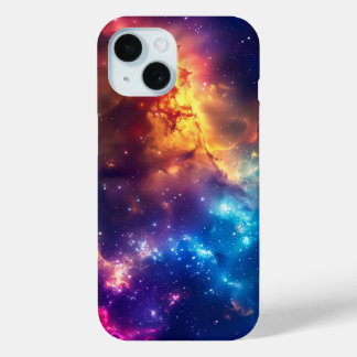Colourful Nebula iPhone 15 Case