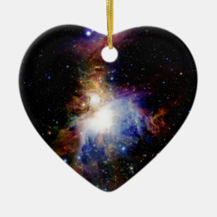 Colourful Nebula Ceramic Ornament