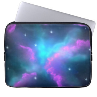 Colourful Nebula Cloud Background Laptop Sleeve