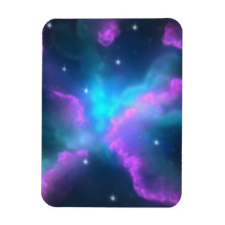 Colourful Nebula Cloud Background Magnet