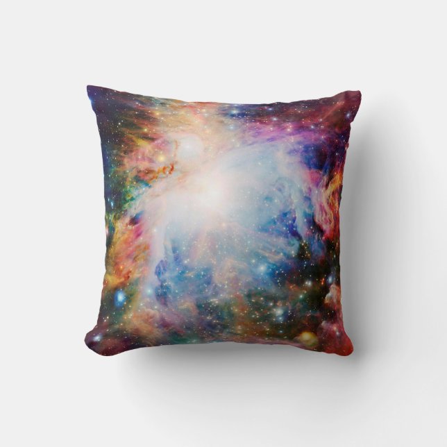 Colourful Nebula Cushion (Front)