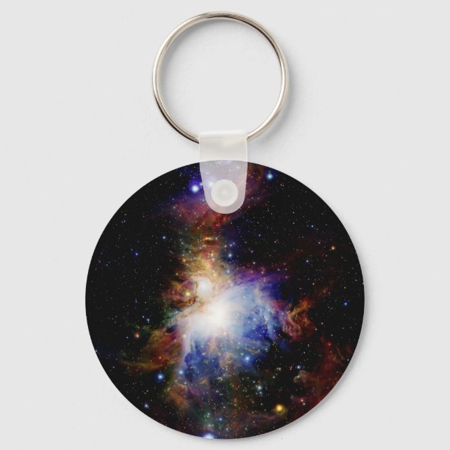 Colourful Nebula Key Ring (Front)