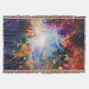 Colourful Nebula Throw Blanket