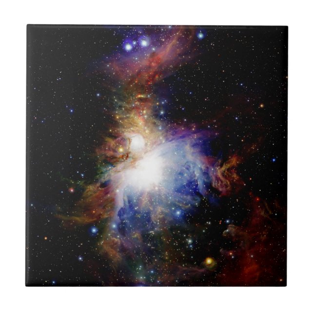 Colourful Nebula Tile (Front)