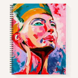 Colourful Nefertiti Notebook