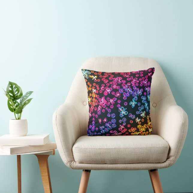 Colourful Neon Art Design, Buy Now Cushion (Chair)