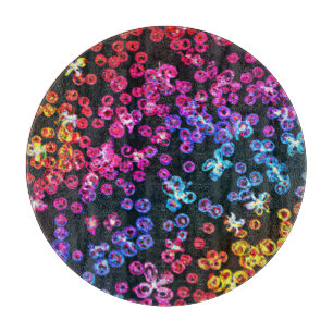 Colourful Neon Art Design, Buy Now Cutting Board
