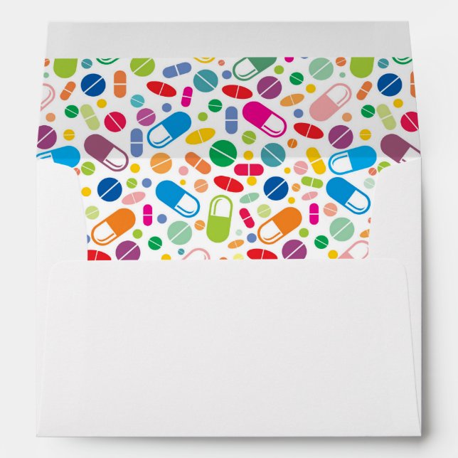 Colourful Neon Drug Pattern Envelope (Back (Bottom))