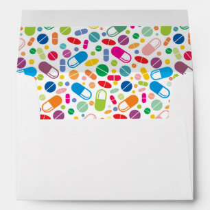Colourful Neon Drug Pattern Envelope