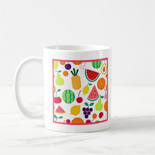 Colourful Neon Fruit Fiesta Coffee Mug
