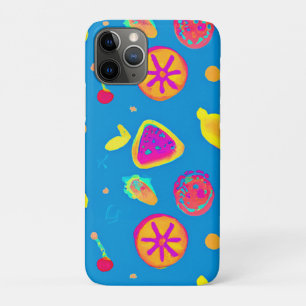 Colourful Neon Fruits Pattern Symphony iPhone 11 Pro Case