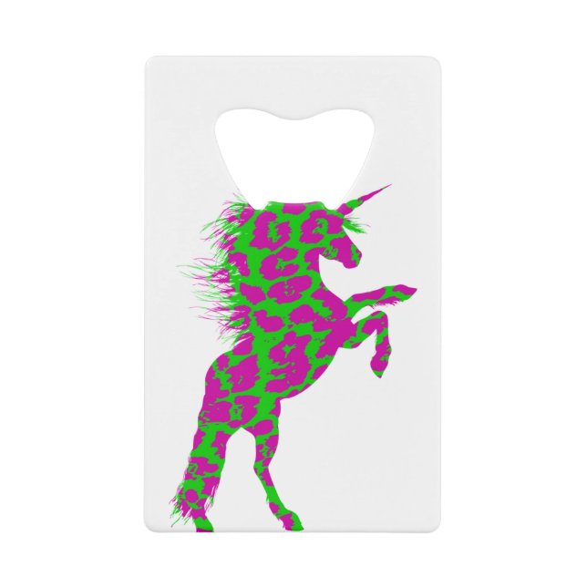 Colourful Neon Leopard Print Unicorn (Front)