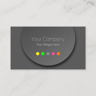 Colourful Neon Professional Modern Business Card