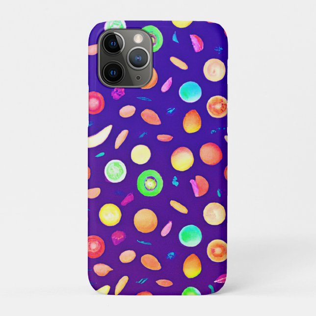 Colourful Neon Tropical Fruit Pattern Case-Mate iPhone Case (Back)
