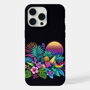 Colourful Neon tropical/Hawaiian iPhone 15 Pro Max Case