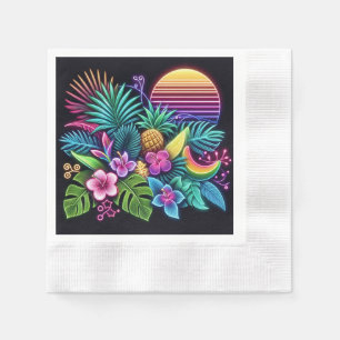 Colourful Neon tropical/Hawaiian Napkin
