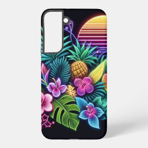 Colourful Neon tropical/Hawaiian Samsung Galaxy Case