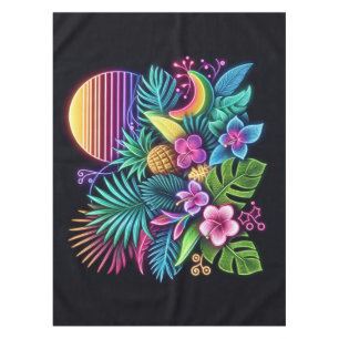 Colourful Neon tropical/Hawaiian Tablecloth