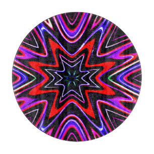 Colourful Neon Vibes Pattern Cutting Board