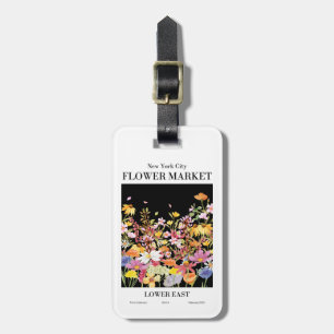 Colourful New York City Flower Market Lower East Luggage Tag