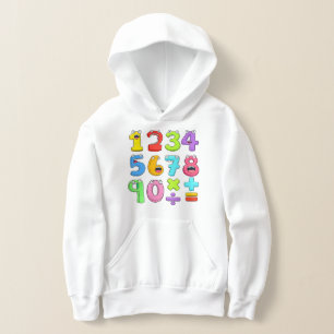 Colourful Numbers Maths Hoodie for Kids