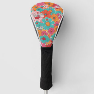 Colourful Nurse Floral Pattern (1) Golf Head Cover