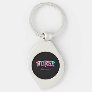 Colourful Nurse Key Ring
