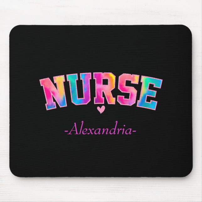 Colourful Nurse Mouse Pad (Front)