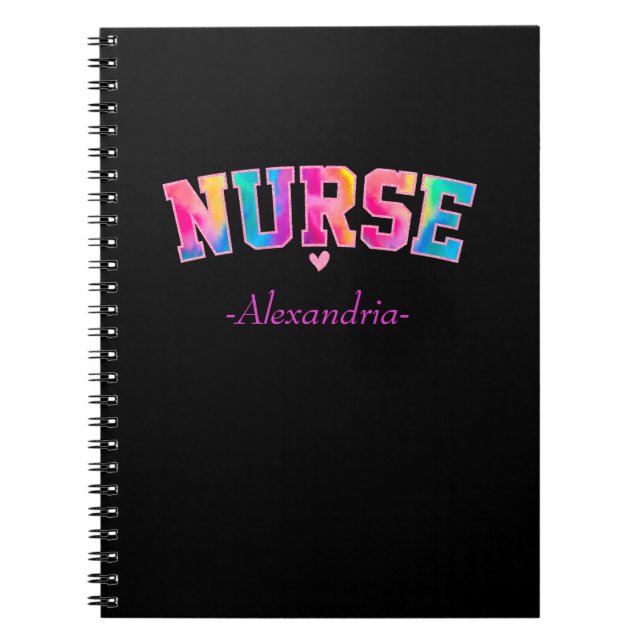 Colourful Nurse Notebook (Front)