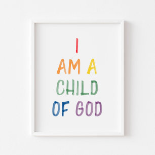 Colourful nursery bible verse art print set of 3
