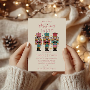 Colourful Nutcracker Christmas Invitation