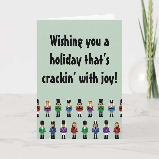 Colourful Nutcrackers - Gift Tag Card (Front)
