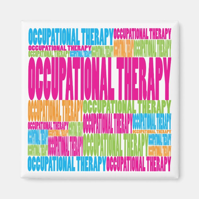 Colourful Occupational Therapy Magnet (Front)