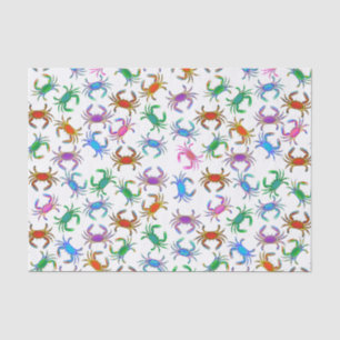 Colourful Ocean Crabs Tissue Paper