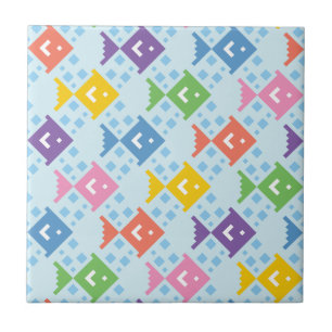 Colourful Ocean Fish Pattern Ceramic Tile