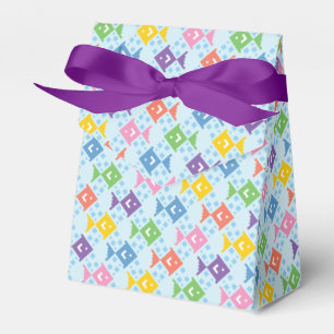 Colourful Ocean Fish Pattern Favour Box