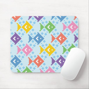 Colourful Ocean Fish Pattern Mouse Pad