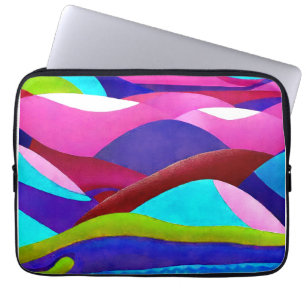 Colourful Ocean Hills Laptop Sleeve