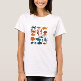 Colourful Ocean Life T-Shirt Design