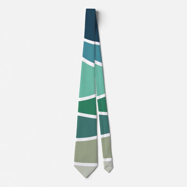Colourful ocean waves tie (Front)