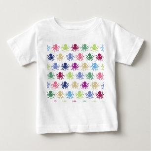Colourful octopus pattern baby T-Shirt