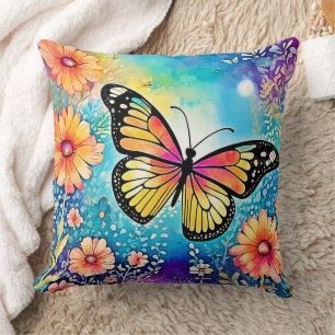 Colourful Octopus View Design Cushion