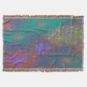 Colourful of smooth skinned shine, aged spots throw blanket