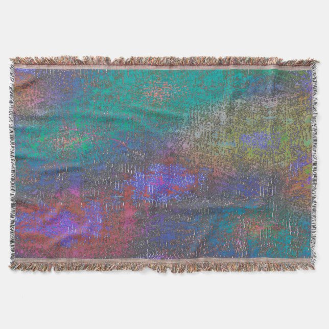 Colourful of smooth skinned shine, aged spots throw blanket (Front)
