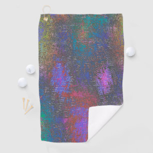 Colourful of smooth skinned shine, aged stain golf towel